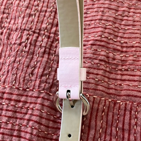 Kenneth Cole Reaction Pink Belt with silver tone Buckle - Picture 7 of 14